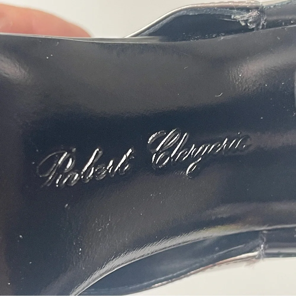 Robert Clergerie Black and Gold Heels in size 6 - Picture 6 of 8